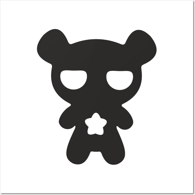 Lazy Bear B&W Wall Art by XOOXOO